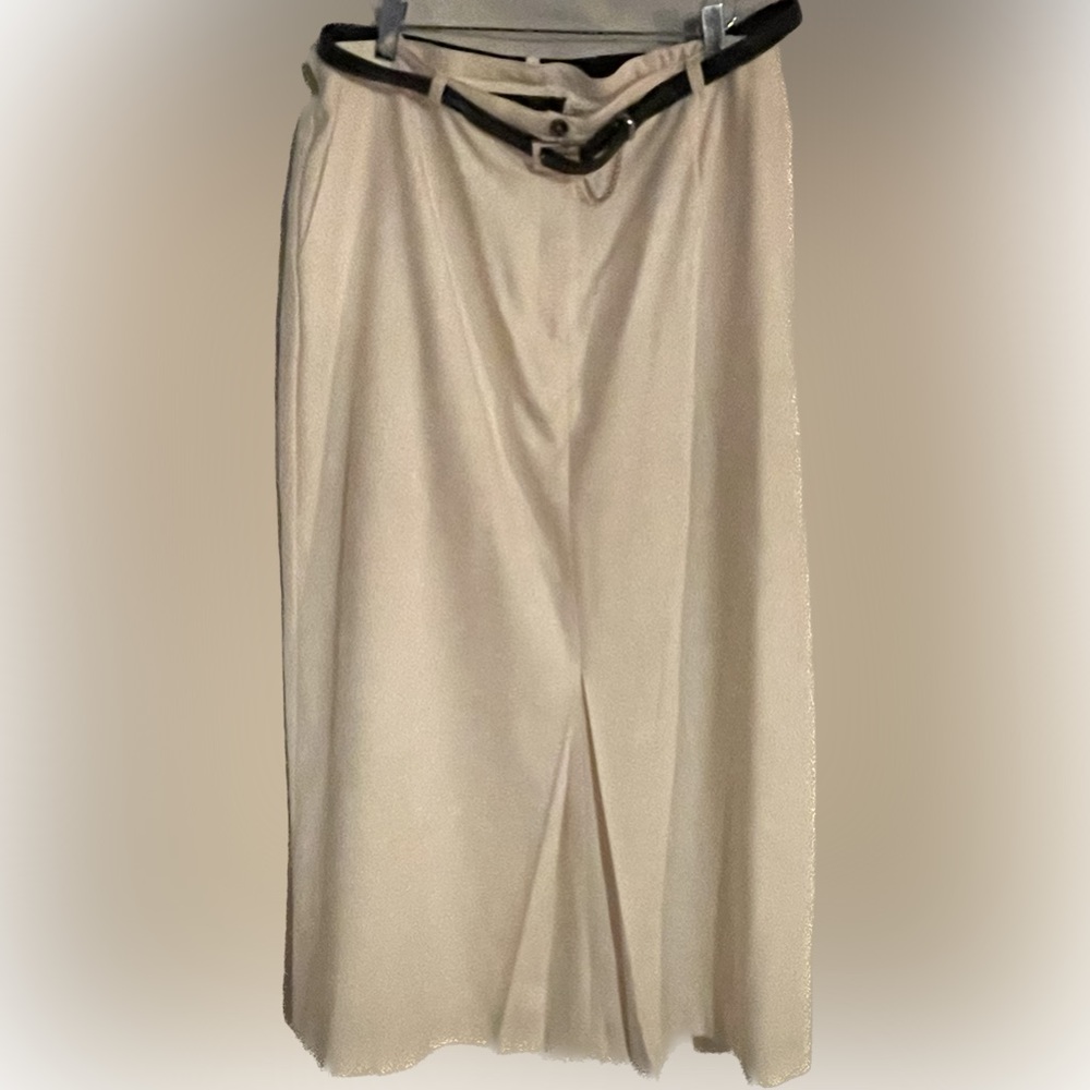 Cream Vintage Sag Harbor Lined Pencil Skirt 16